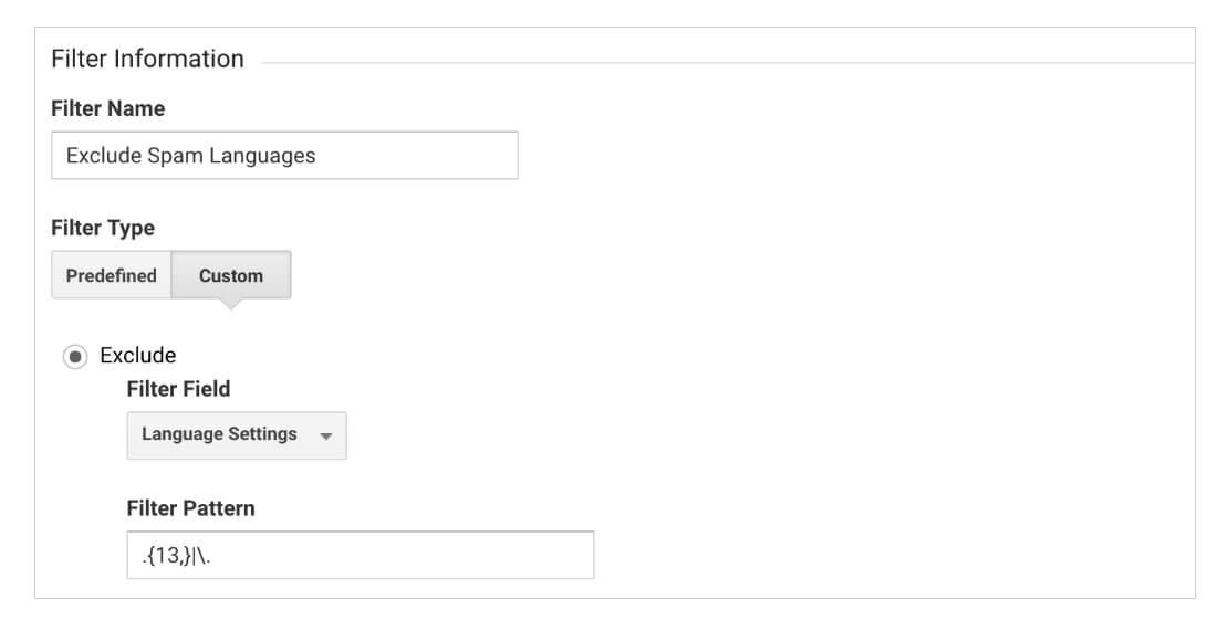 Самый быстрый способ удалить спам из GoogleAnalytics